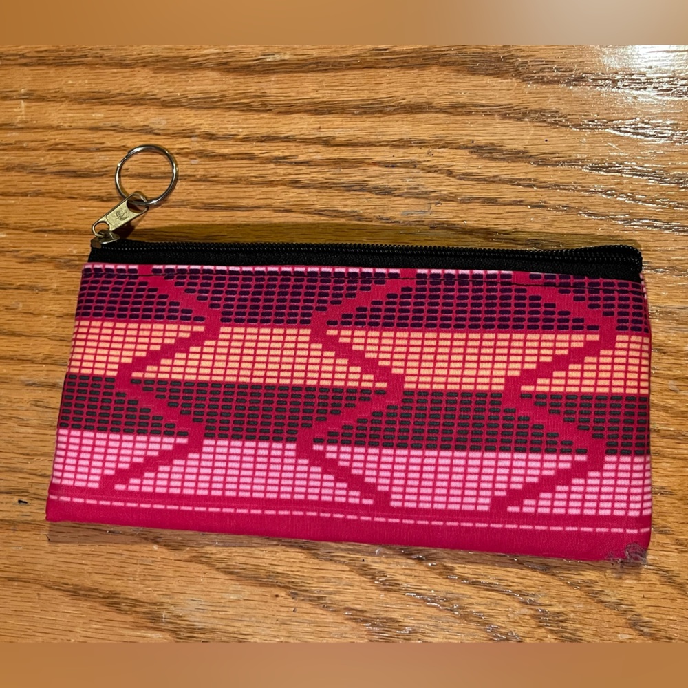 small patterned pink bag
